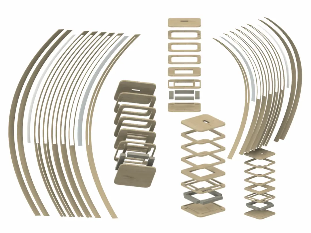 Exploded CAD view