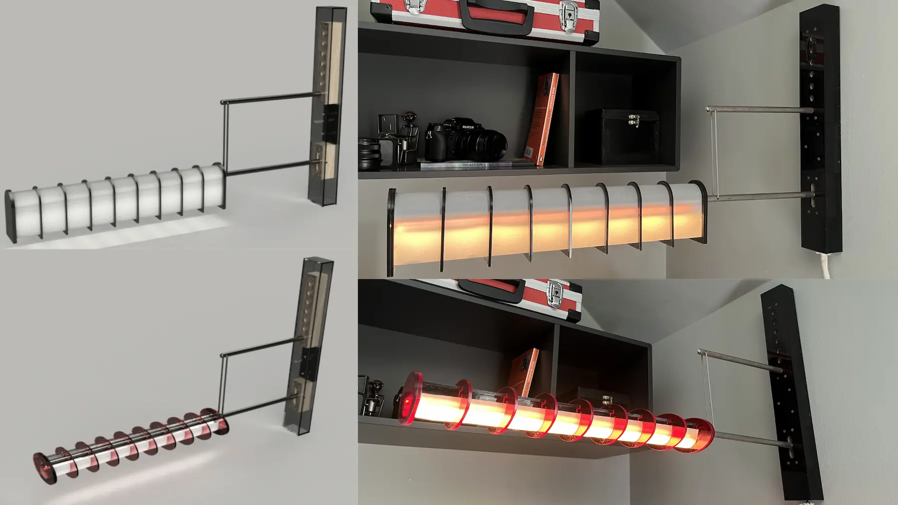 Modular wall light — final product photograph